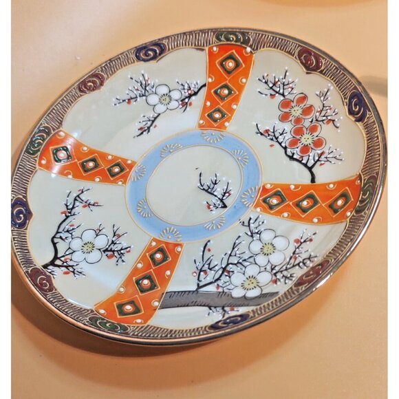 Antique Egg Shell Porcelain Hand Painted Lusterware Cup & Saucer Set RS Japan - Picture 6 of 16